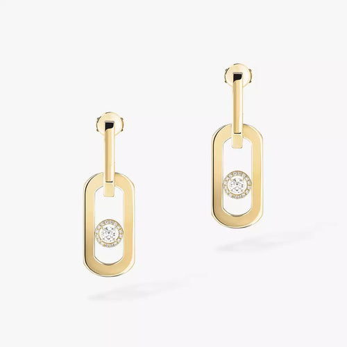 [Azure Tears]SO MOVE XL DIAMOND PENDANT EARRINGS