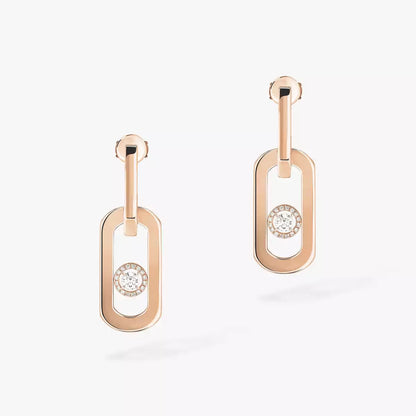 [Azure Tears]SO MOVE XL DIAMOND PENDANT EARRINGS