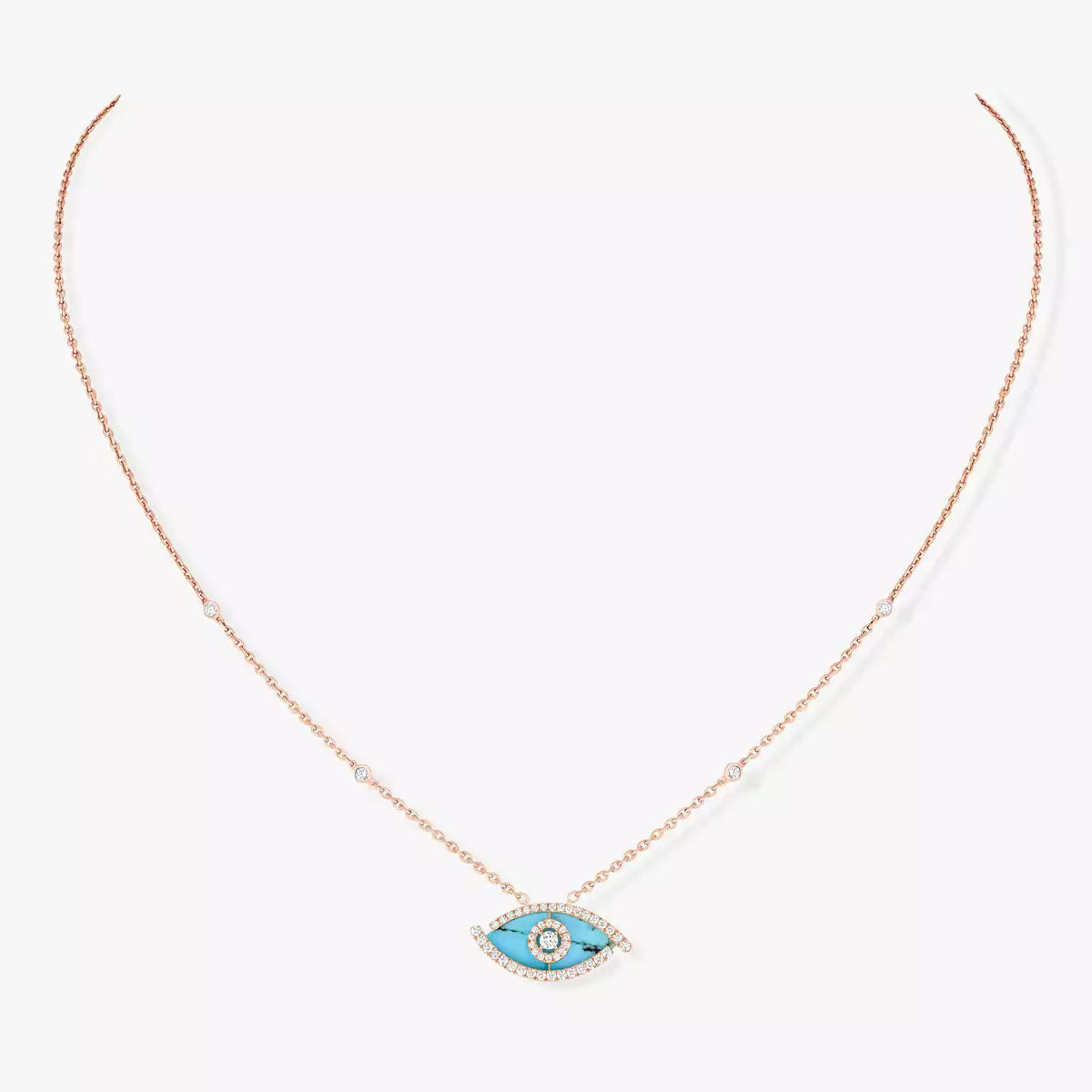 [Azure Tears]LUCKY EYE DIAMOND NECKLACE