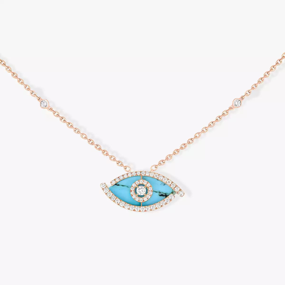 [Azure Tears]LUCKY EYE DIAMOND NECKLACE