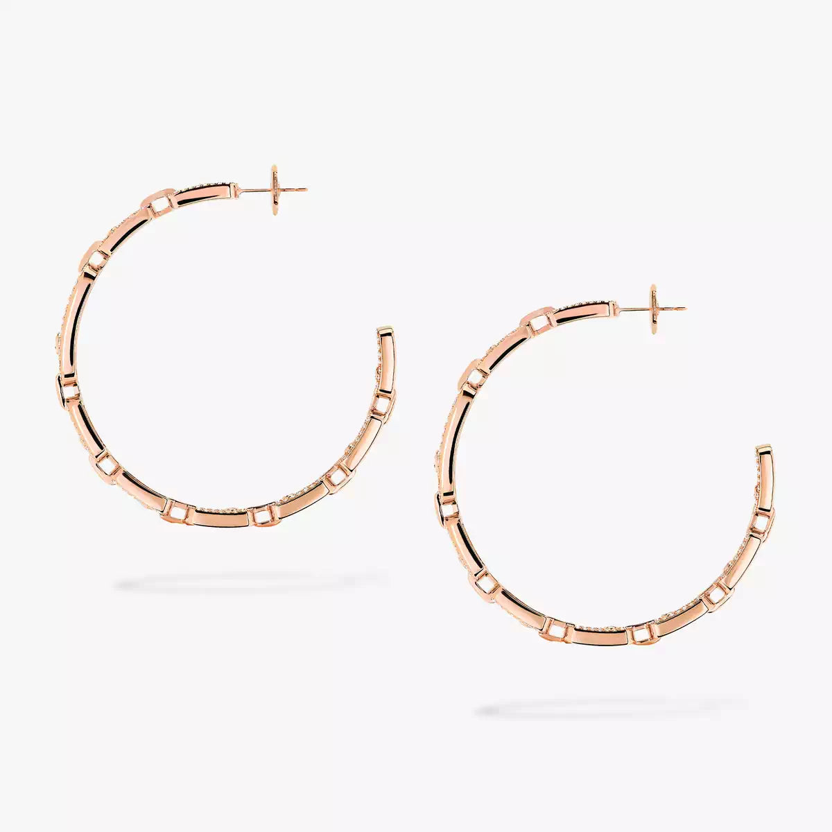 [Azure Tears]MOVE LINK KINETIC DIAMOND HOOP EARRINGS