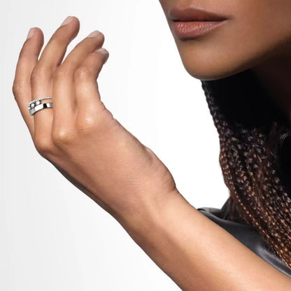 [Azure Tears]MOVE NOA PAVÉ DIAMOND INTERLOCKING RING