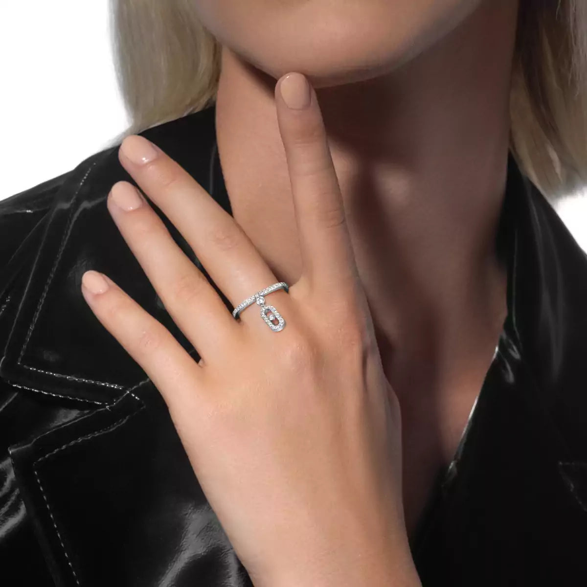 [Azure Tears]MOVE UNO DIAMOND RING