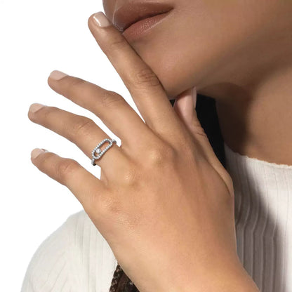 [Azure Tears]MOVE UNO FULL PAVÉ DIAMOND RING