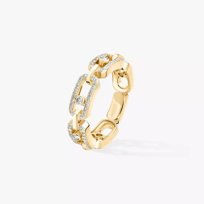[Azure Tears]MOVE LINK PAVÉ DIAMOND RING