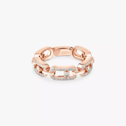 [Azure Tears]MOVE LINK PAVÉ DIAMOND RING