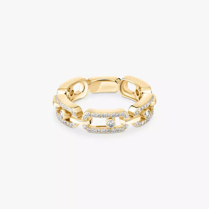 [Azure Tears]MOVE LINK PAVÉ DIAMOND RING