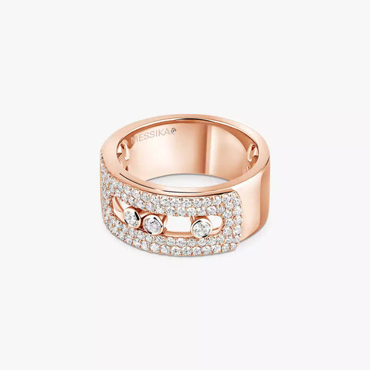 [Azure Tears]MOVE NOA PAVÉ DIAMOND INTERLOCKING RING
