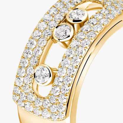 [Azure Tears]MOVE NOA PAVÉ DIAMOND INTERLOCKING RING