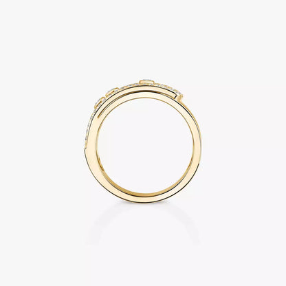 [Azure Tears]MOVE NOA PAVÉ DIAMOND INTERLOCKING RING