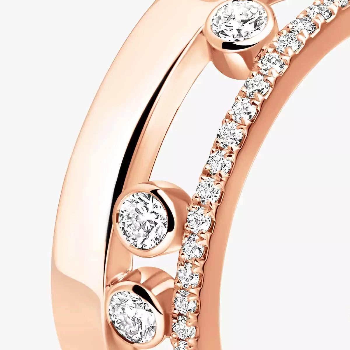 [Azure Tears]MOVE NOA PAVÉ DIAMOND INTERLOCKING RING