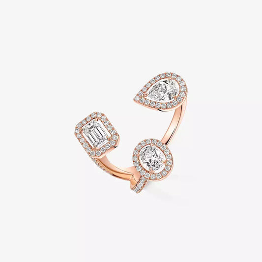 [Azure Tears]MY TWIN TRILOGY OPEN PAVÉ RING