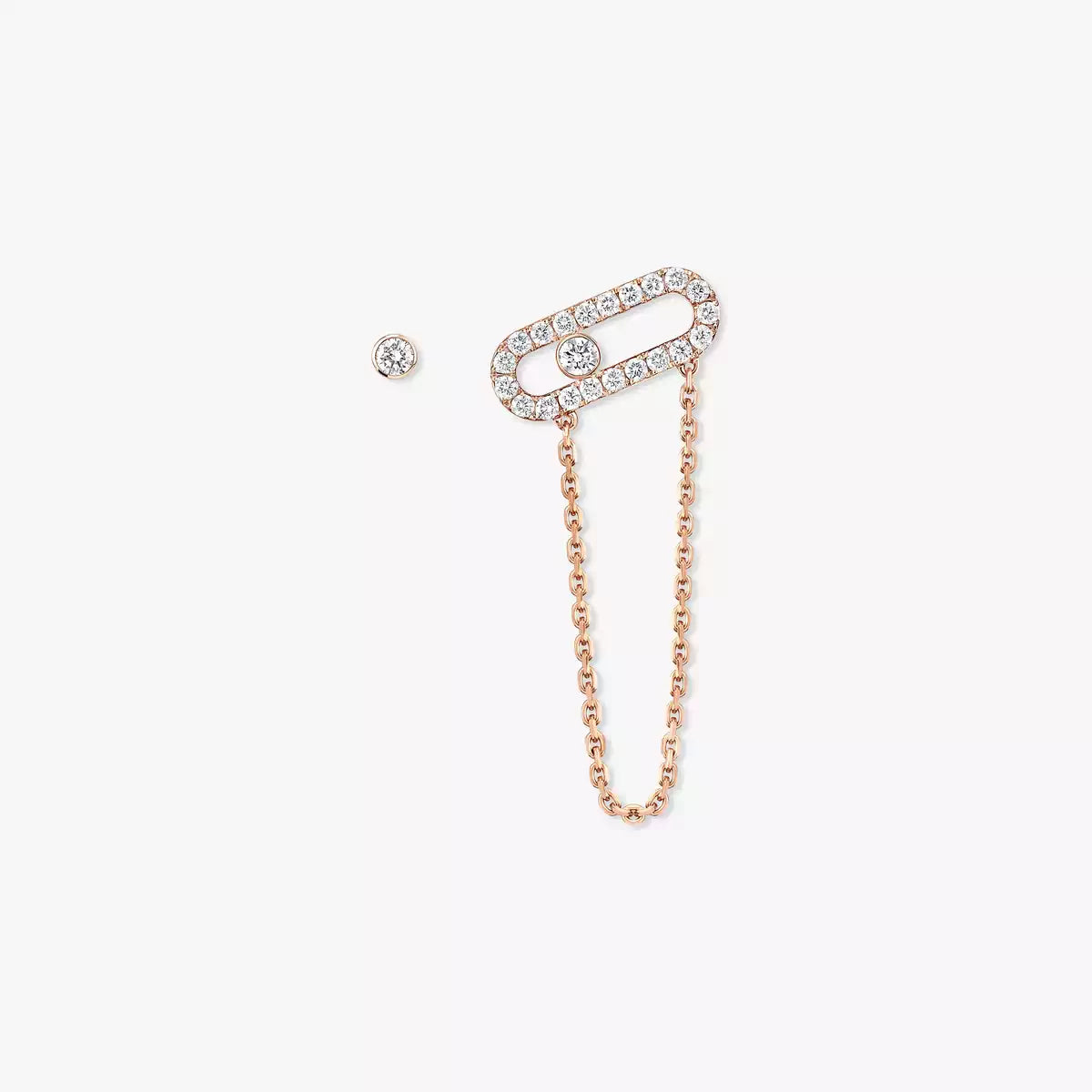 [Azure Tears]MOVE UNO ALL DIAMOND STUD EARRINGS