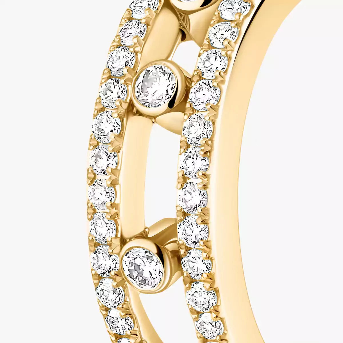 [Azure Tears]MOVE PAVÉ DIAMOND HOOP EARRINGS