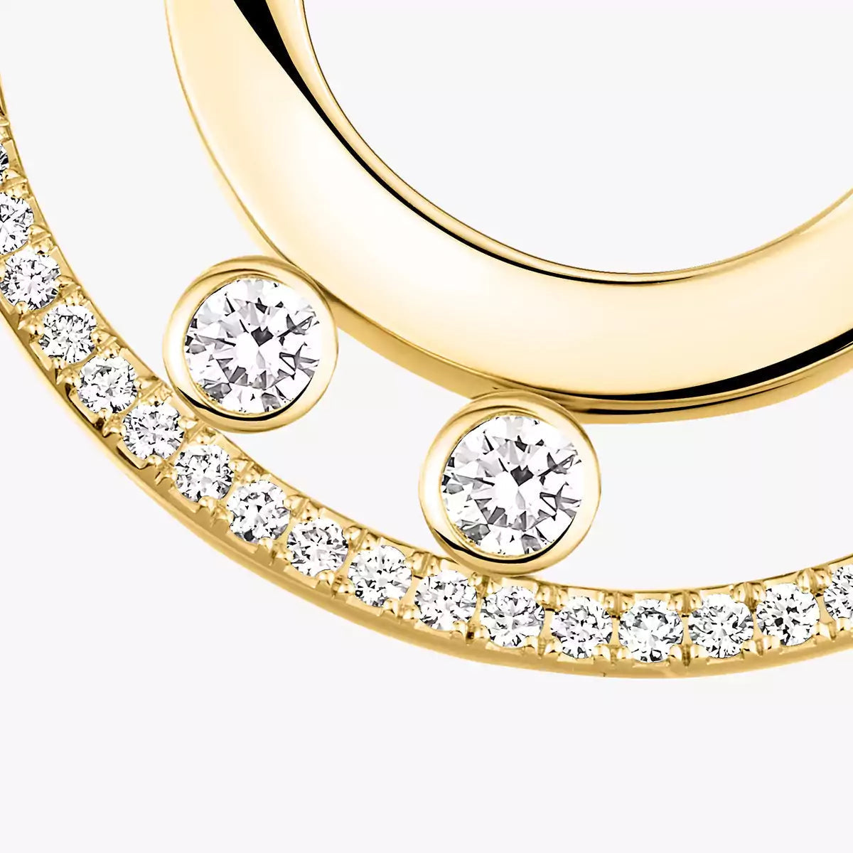 [Azure Tears]MOVE ROMANE SMALL DIAMOND HOOP EARRINGS