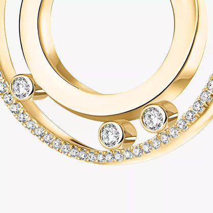 [Azure Tears]MOVE ROMANE SMALL DIAMOND HOOP EARRINGS