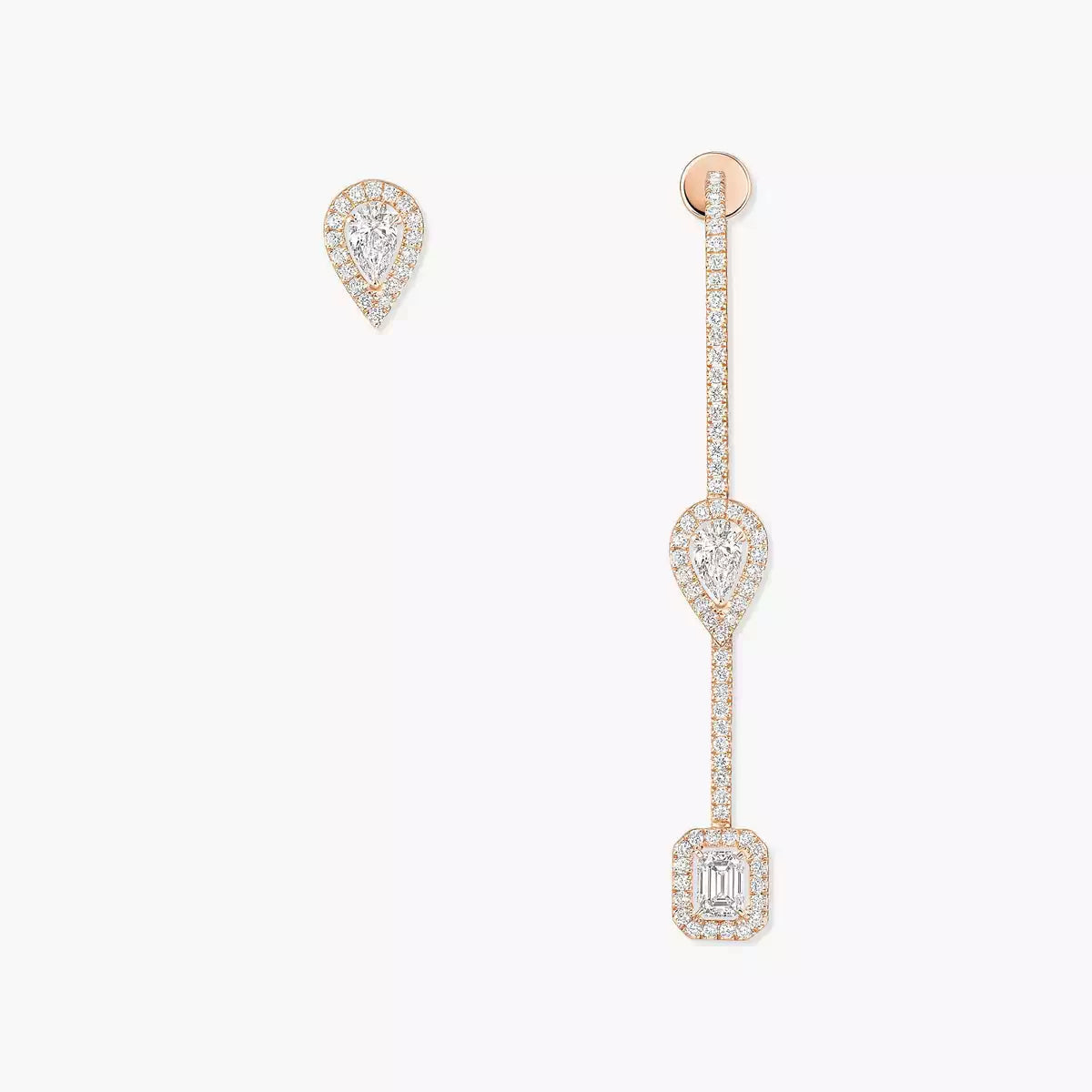 [Azure Tears]MY TWIN DIAMOND DROP EARRINGS