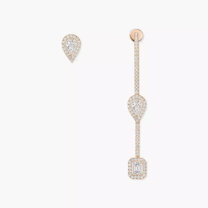 [Azure Tears]MY TWIN DIAMOND DROP EARRINGS