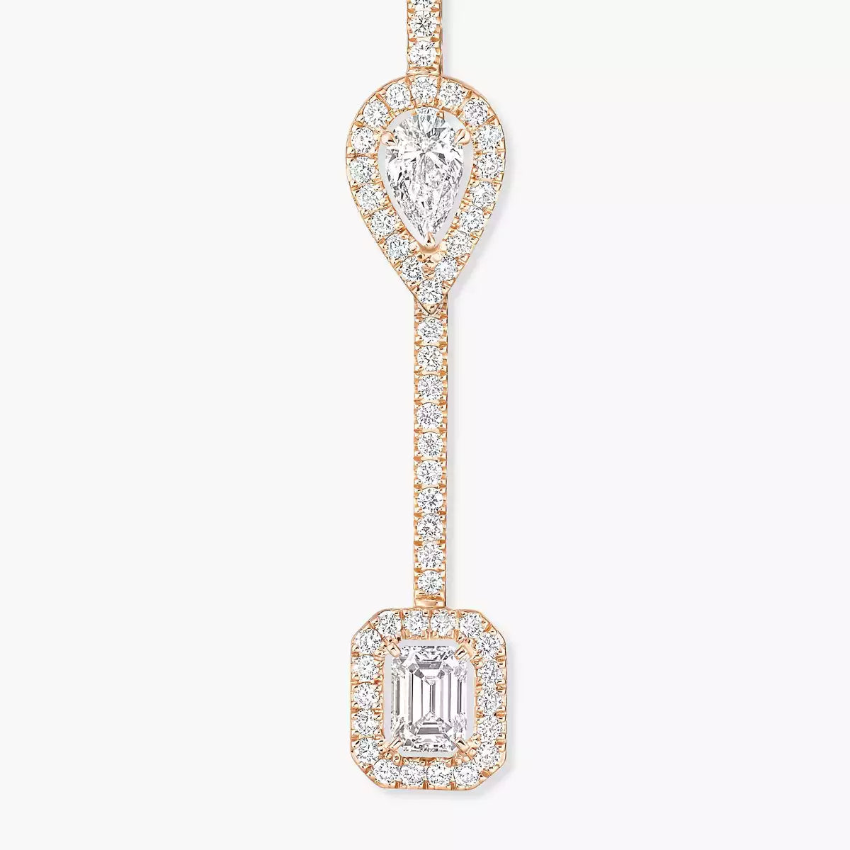[Azure Tears]MY TWIN DIAMOND DROP EARRINGS