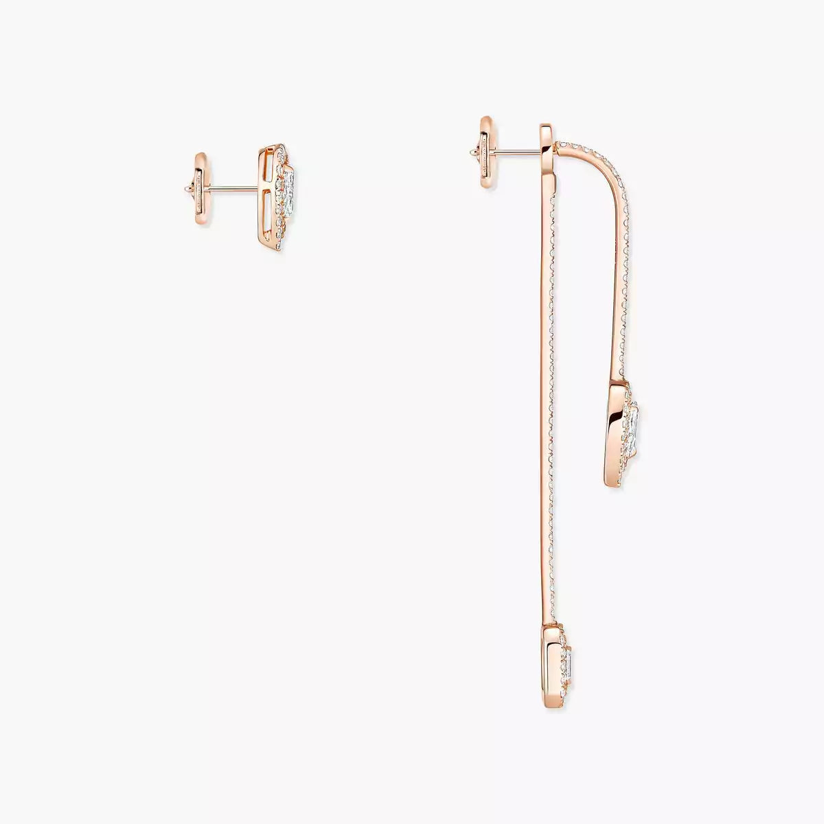 [Azure Tears]MY TWIN DIAMOND DROP EARRINGS