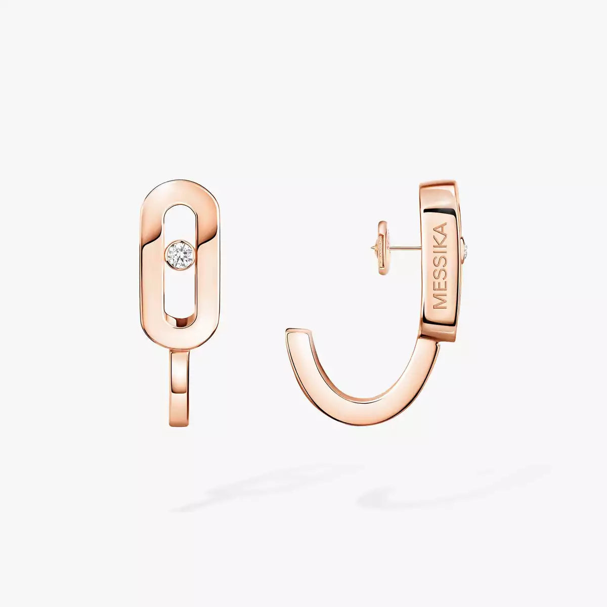 [Azure Tears]MOVE CLASSIQUE MINI DIAMOND HOOP EARRINGS