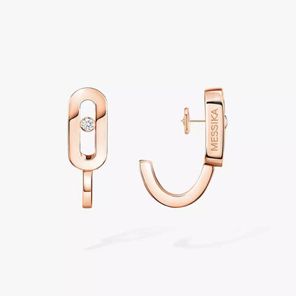 [Azure Tears]MOVE CLASSIQUE MINI DIAMOND HOOP EARRINGS