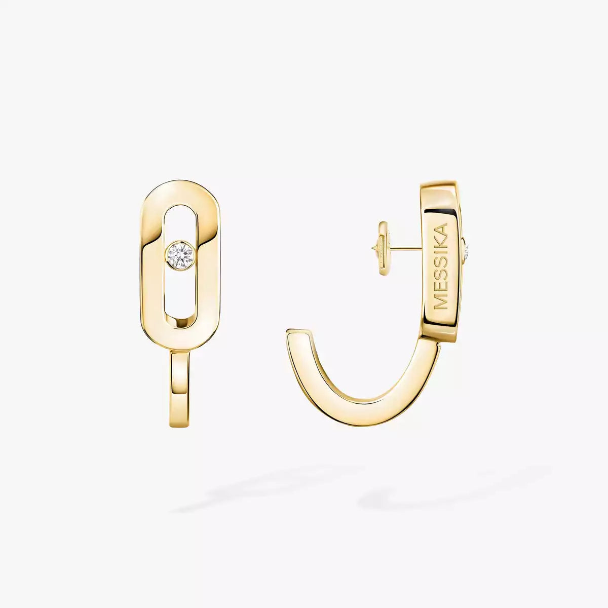 [Azure Tears]MOVE CLASSIQUE MINI DIAMOND HOOP EARRINGS