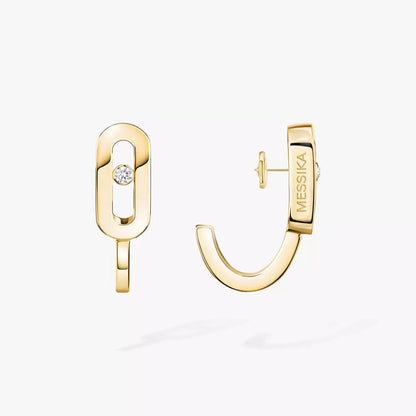 [Azure Tears]MOVE CLASSIQUE MINI DIAMOND HOOP EARRINGS
