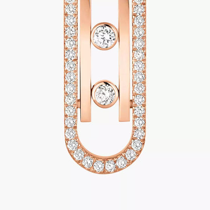 [Azure Tears]MOVE KINETIC DIAMOND PENDANT EARRINGS