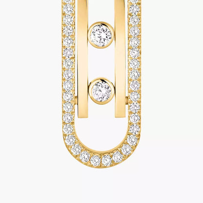 [Azure Tears]MOVE KINETIC DIAMOND PENDANT EARRINGS