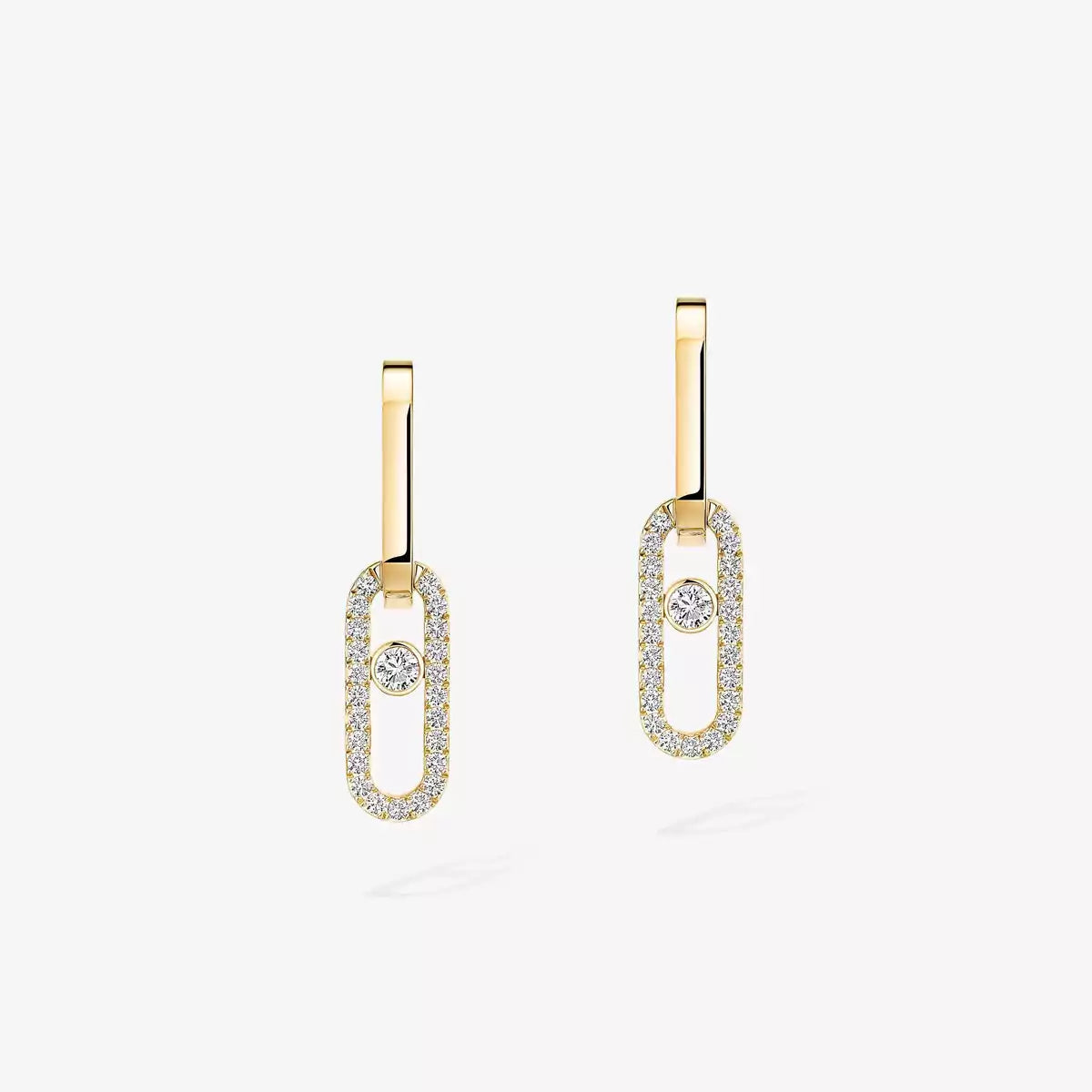 [Azure Tears]MOVE LINK KINETIC DIAMOND EARRINGS