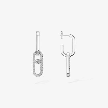[Azure Tears]MOVE LINK KINETIC DIAMOND EARRINGS