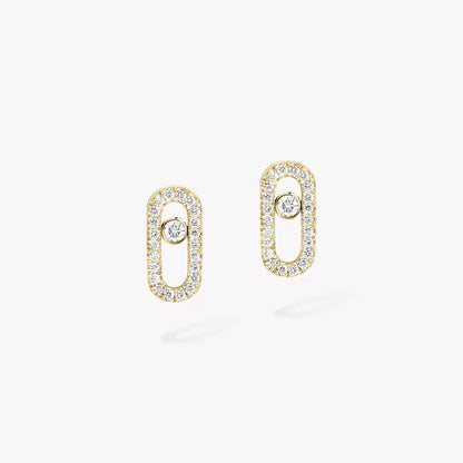 [Azure Tears]MOVE UNO DIAMOND EARRINGS
