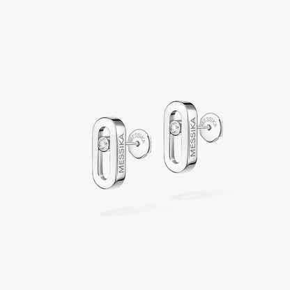 [Azure Tears]MOVE UNO DIAMOND STUD EARRINGS