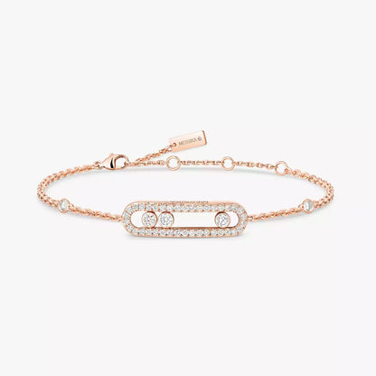 [Azure Tears]PAVÉ BABY MOVE DIAMOND BRACELET