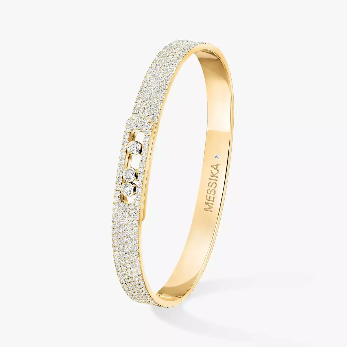 [Azure Tears]MOVE NOA FULL-PAVÉ DIAMOND BANGLE BRACELET