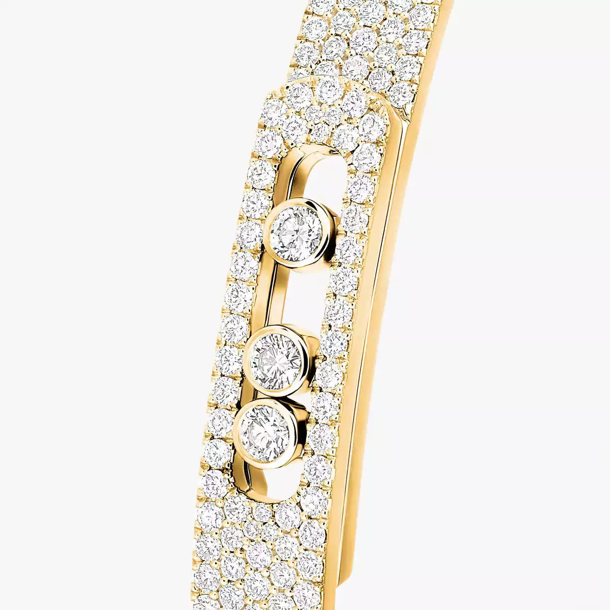 [Azure Tears]MOVE NOA FULL-PAVÉ DIAMOND BANGLE BRACELET