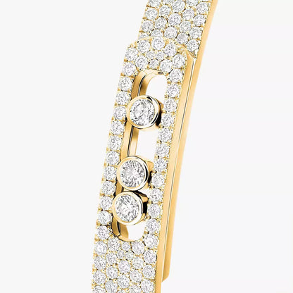 [Azure Tears]MOVE NOA FULL-PAVÉ DIAMOND BANGLE BRACELET