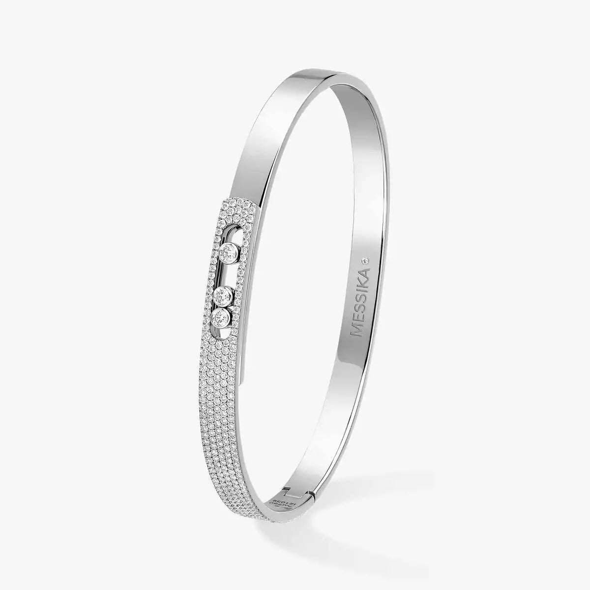 [Azure Tears]MOVE NOA PAVÉ DIAMOND BANGLE BRACELET