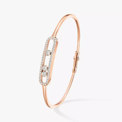 [Azure Tears]MOVE PAVÉ DIAMOND BANGLE BRACELET M