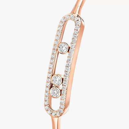 [Azure Tears]MOVE PAVÉ DIAMOND BANGLE BRACELET M