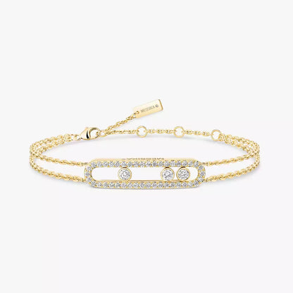 [Azure Tears]MOVE CLASSIQUE PAVÉ DIAMOND BRACELET