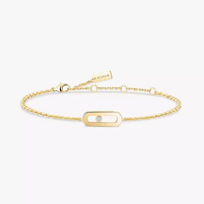 [Azure Tears]MOVE UNO SINGLE DIAMOND BRACELET
