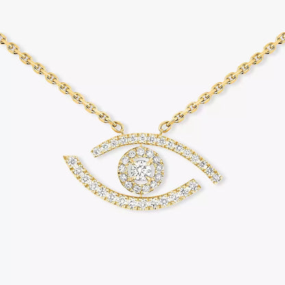 [Azure Tears]PAVÉ DIAMOND LUCKY EYE NECKLACE