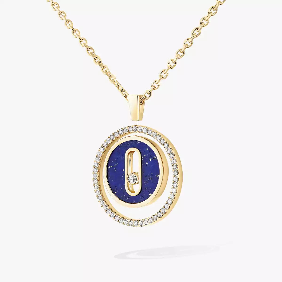 [Azure Tears]LUCKY MOVE DIAMOND NECKLACE