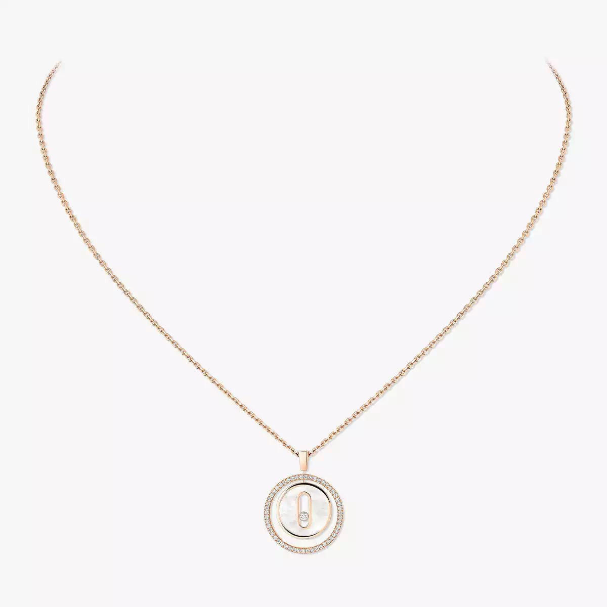 [Azure Tears]LUCKY MOVE DIAMOND NECKLACE