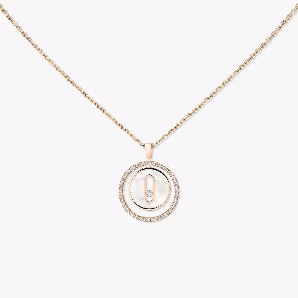 [Azure Tears]LUCKY MOVE DIAMOND NECKLACE