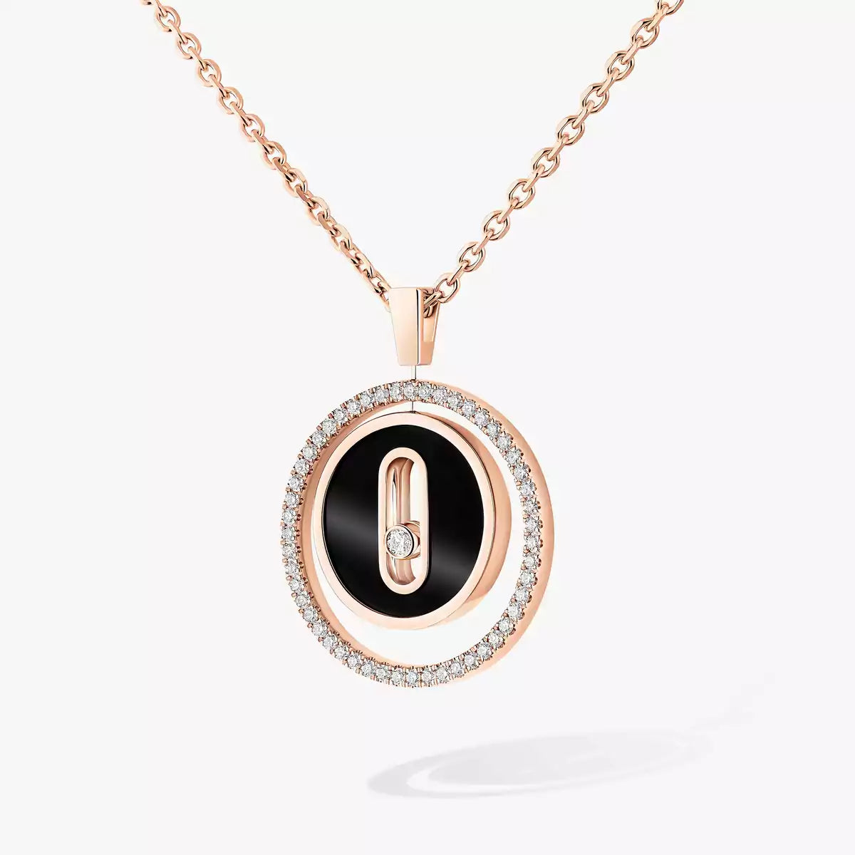 [Azure Tears]LUCKY MOVE DIAMOND NECKLACE