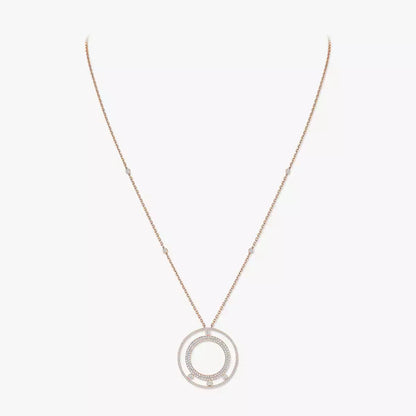 [Azure Tears]MOVE ROMANE LONG PAVÉ DIAMOND NECKLACE