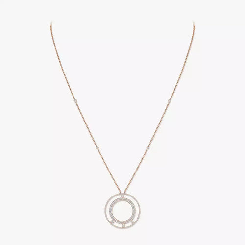 [Azure Tears]MOVE ROMANE LONG PAVÉ DIAMOND NECKLACE